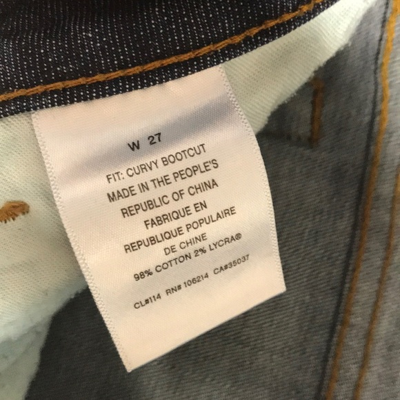 JOE’S JEANS Blue Curvy Bootcut Denim Jeans 27 - Picture 4 of 8